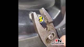 How to remove a frozen tire valve cap donuse metal valve stem caps [upl. by Martine]