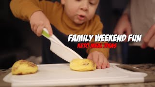 Keto Day of Eating with the Whole Family  Keto Meal Ideas [upl. by Keese]