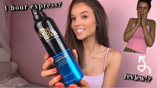 TESTING amp REVIEWING BONDI SANDS 1 HOUR EXPRESS SELF TAN [upl. by Cari185]