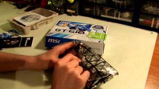 MSI GeForce GT 610 Unboxing [upl. by Atterg]