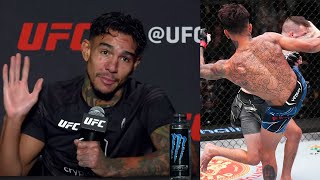 Andre Fili Tells Kids to Stay in School After Nasty Moment in UFC Vegas 60 Algeo Sandhagen Song [upl. by Blader135]