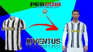 Como Fazer o novo uniforme da Juventus 20202021 Pes 2018 Xbox 360 [upl. by Sachi]