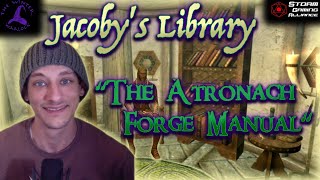 The Atronach Forge Manual Jacobys Library Skyrim skyrim skyrimletsplay [upl. by Penny175]