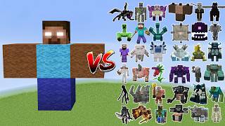 Herobrine vs All Minecraft BossesWither StormWarden  Minecraft Mob Battle  BIG compilation [upl. by Ravert]