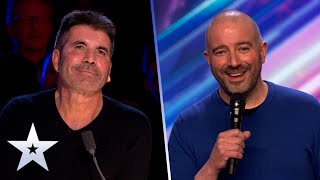 Stefano Paolini saves his audition as he strikes COMEDY GOLD  Auditions  BGT 2022 [upl. by Entirb421]