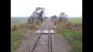 Rear Cabview Hastings DEMU 1001 Appledore  Brookland Halt 1Z21 241112 [upl. by Hadleigh]