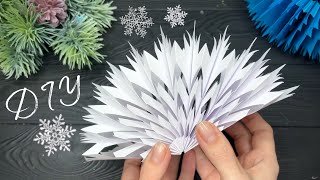 3D Paper Snowflakes Christmas Paper Craft Christmas Ornaments [upl. by Nodyarg187]