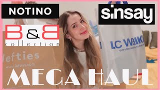 MEGA HAUL Notino Sinsay LC WAIKIKI și un Mare Fail de makeup cu SORELA [upl. by Eelirak]