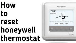 How to reset honeywell thermostat  Reset honeywell thermostat  Reset honeywell thermostat easily [upl. by Guerin]