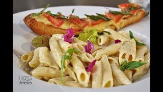 Cómo Preparar Pasta Penne Cuatro Quesos Y Tostini Siciliano Lucero Vílchez Cocina [upl. by Erodisi]