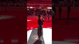 Canadian National Anthem at Vancouver Giants Game [upl. by Ahon]