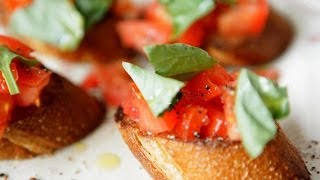 Rezept Bruschetta mit Tomaten und Basilikum selber machen [upl. by Eidolem]