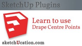 SketchUp Plugin Tutorial  Drape Centre Points [upl. by Bergeman]