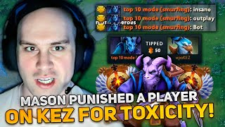 MASON on RIKI PUNISHED A PLAYER on KEZ FOR TOXICITY [upl. by Alesram]