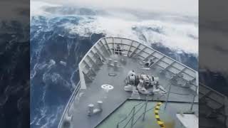 Horrible but Amazing footage of Storm in Atlantic ocean 2017 [upl. by Harness]