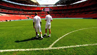 David Beckham and Andy Murray launch Malaria No More UK at Wembley [upl. by Notwen972]