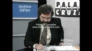 DiFilm  Programa quotPalabras Cruzadasquot con Eduardo Aliverti y Walter Graziano 1993 [upl. by Dorita306]