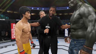 Bruce Lee vs Incredible Hulk  EA Sports UFC 4  Epic Fight 🔥🐲 [upl. by Cliff211]