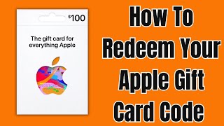 How To Redeem Apple Gift Card Code [upl. by Lorilyn]