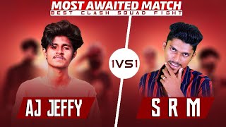 AJ JEFFY VS SRM GAMING 1VS1 HARDEST CS BATTLE [upl. by Nahsaj]