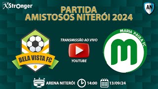 PARTIDA AMISTOSOS NITERÓI 2024  BELA VISTA FC X MARIA PAULA FC  SUB20 [upl. by Bucher]