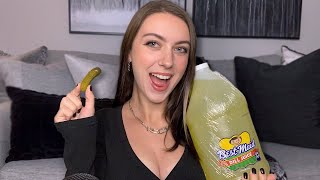 ASMR  Eating Pickles and other pickle sounds [upl. by Eilra656]