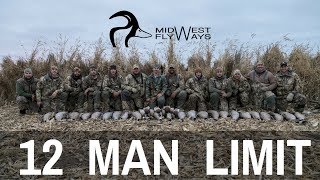 12 Man Limit at Fowl Feathers Hunt Club [upl. by Acinoed]