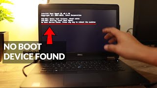 How to fix quotNo boot device found Press any key to reboot the machinequot [upl. by Lipcombe]