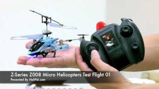 HeliPalcom  Z Series Z008 Micro Helicopter wGyro [upl. by Apfel]