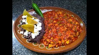 Huevos con nopales en salsa de chile guajillo  El Sazon De Toñita  Comida Mexicana [upl. by Lasorella]