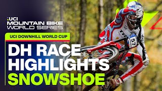 Mens Downhill Race Highlights Snowshoe USA  UCI Mountain Bike World Series [upl. by Yraillih]