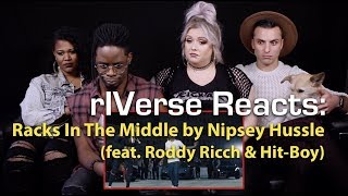 rIVerse Reacts Racks In The Middle by Nipsey Hussle  MV Reaction [upl. by Mehs]