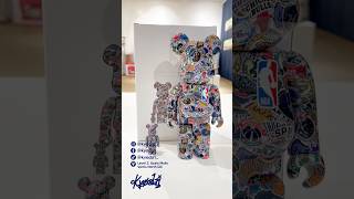 NBA x Bearbrick Logo Pattern 400 amp 100 💙 Kyoda1 NBA Bearbrick [upl. by Yrahk]