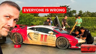 NEW LAMBORGHINI PARTS OVERNIGHT FROM BANGKOK DISASTER [upl. by Mel]