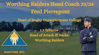 Worthing Raiders coaching team announcement for season 2324 [upl. by Nylaehs]