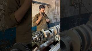 DIY Crankshaft Refinishing Tips and Tricks automobile workshop machine shorts [upl. by Rumilly]