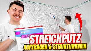 Streichputz richtig auftragen amp strukturieren Knauf EASY PUTZ [upl. by Gilli]