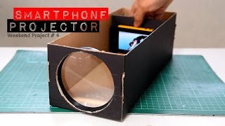 Build A Smartphone Projector Using Shoebox [upl. by Arabella]