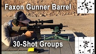 Faxon AR15 Gunner Barrel Accuracy Stress Test [upl. by Geno]