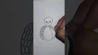 How to draw a sparrow 🐦 🕊️🐦 with 8easy drawingshorts drawing trending foryou kidart [upl. by Walt]