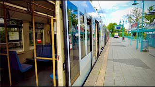 Köln Stadtbahn Linie 7 ZündorfDeutzer FreiheitThe most beautiful metro line in Cologne Germany 4K [upl. by Cos931]