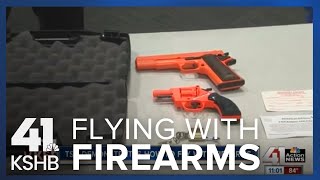 TSA demonstrates how to fly with firearms [upl. by Oglesby]