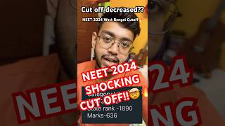 NEET 2024 Round 1 Cut off West Bengal  AIR WB RankScore Category Wise Cut Off WBMCC🤯🔥🩺 [upl. by Conti615]