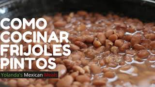 Como Cocinar Frijoles Pintos Receta Facil How to Cook Pinto Beans Simple Recipe [upl. by Rovaert]