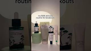 SOS skincare routine for breakouts 🫧 acne kbeauty acnetreatment skincareroutine [upl. by Danzig]