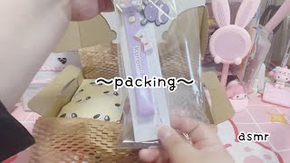 packing風景♡asmrこれも良い音！！♡ [upl. by Yesnnyl]