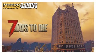 ROOFTOP AMBUSH  7 Days to Die Darkness Falls Mod Ep 88 [upl. by Gwyn]