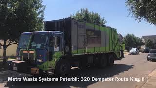 Metro Waste Systems Peterbilt 320 Dempster Route King II RL [upl. by Alexine]