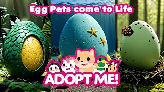 Adopt Me Fossil Ocean and Woodland Eggs Pets Come to Life [upl. by Lalise]