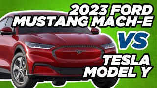 2023 Ford MachE vs a Tesla Model Y  McGrath Ford [upl. by Ailahk]